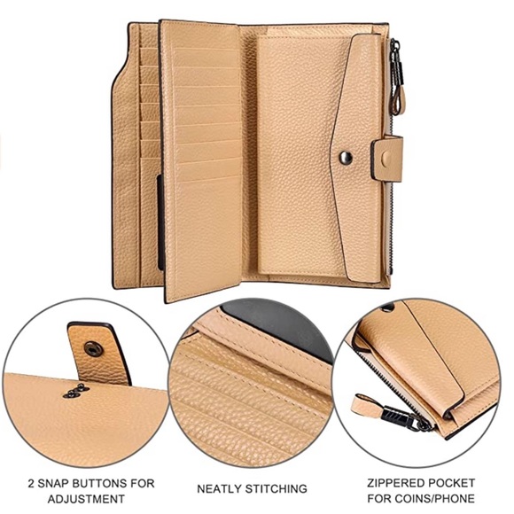 RFID Blocking Leather Wallet - Picture 3 of 5